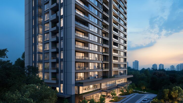 Ganpati Capital Court mixed-use project with shops, offices and studio apartments in Gomti Nagar, Lucknow